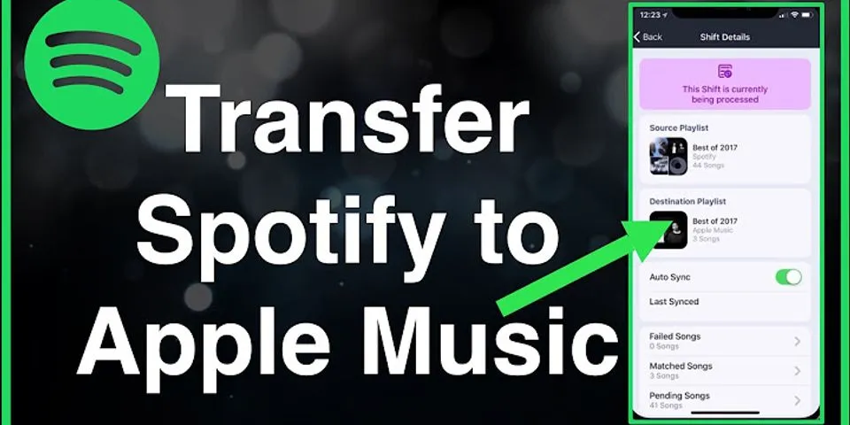 Apple Music playlist transfer