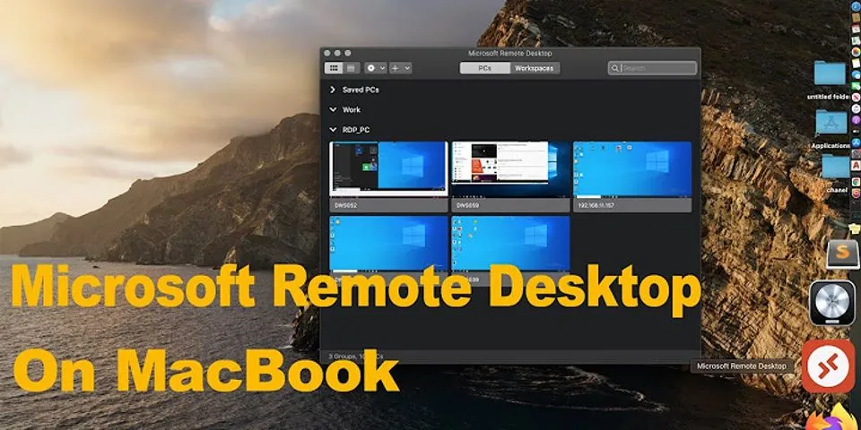 Apple Remote Desktop app