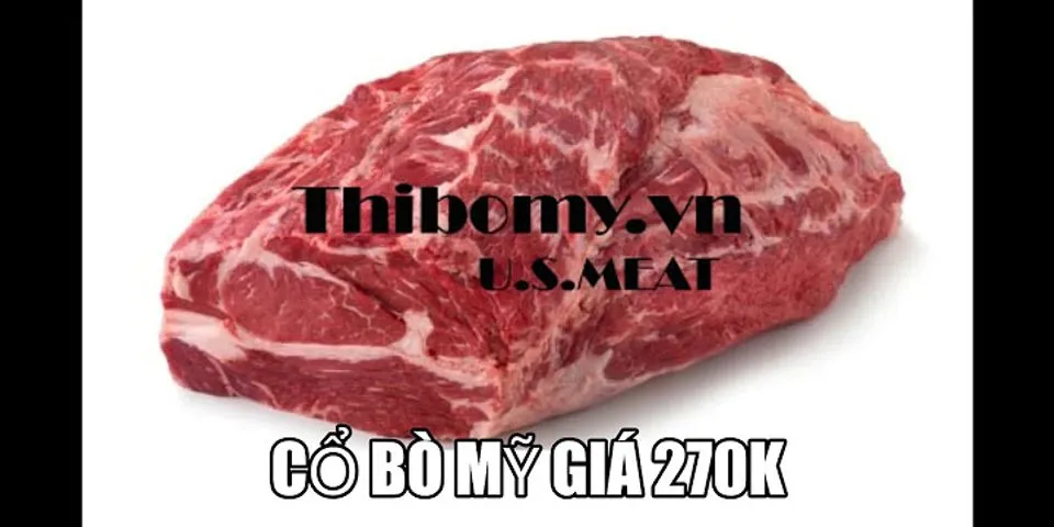 Bảng giá thịt bò Vissan