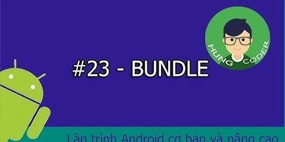 Bundle Android Studio