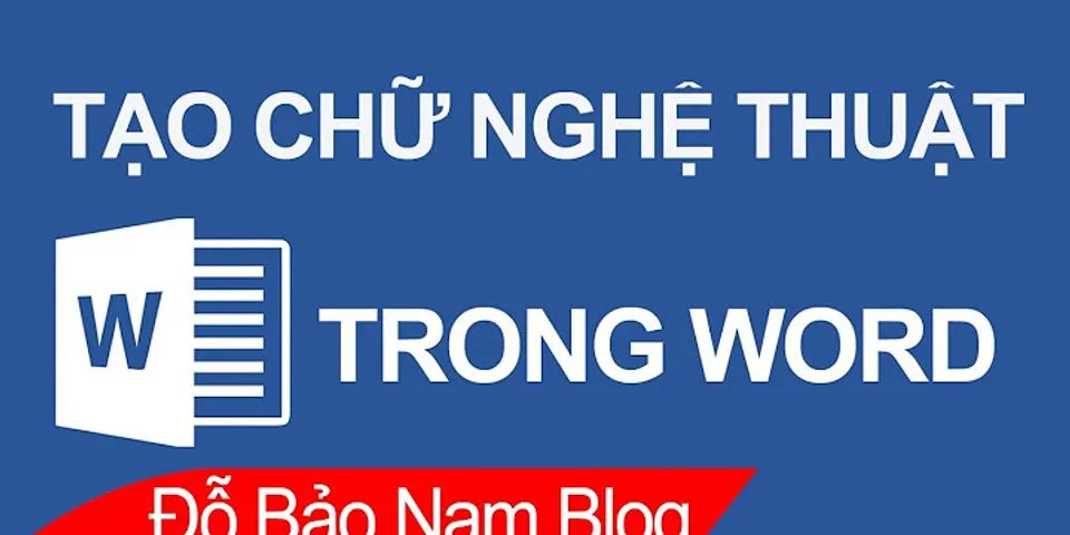 Các kiểu chữ cách điệu