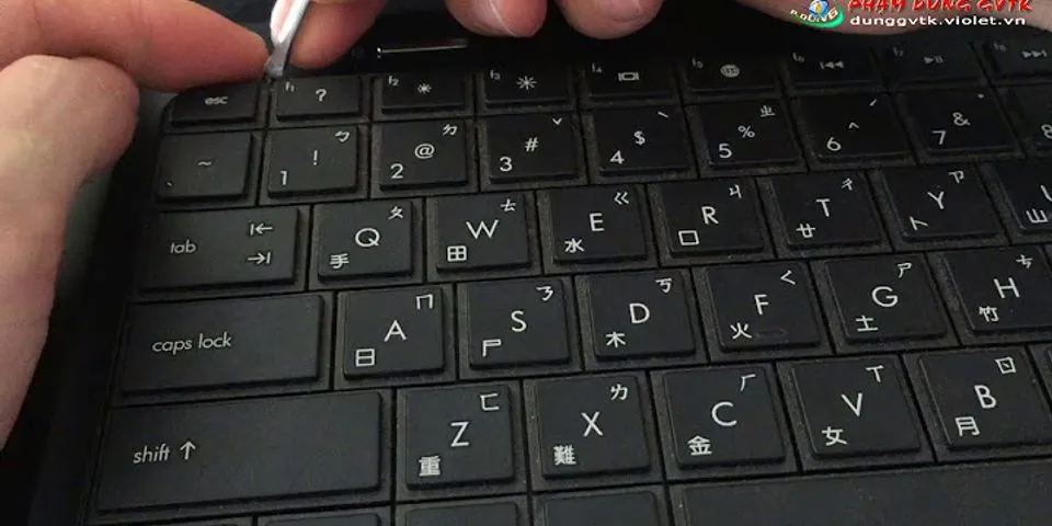 Cách bật bàn phím trên laptop HP