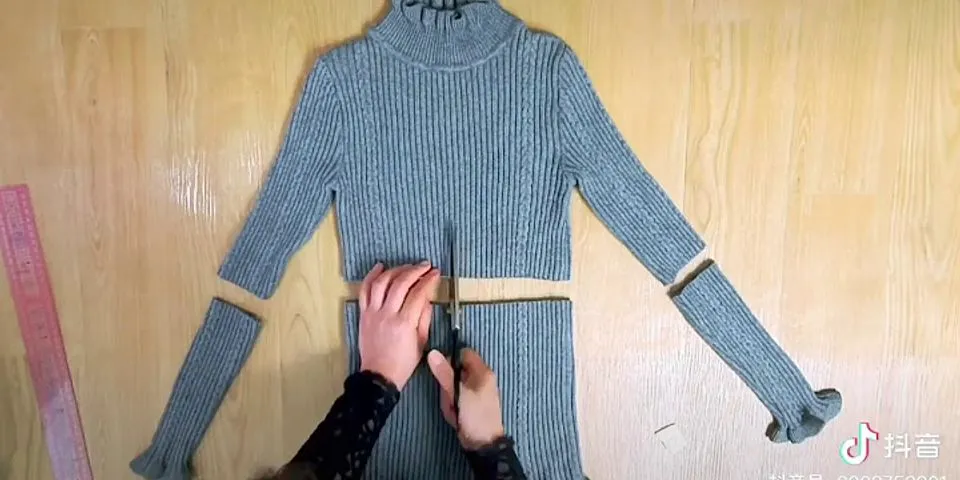 Cách cắt váy thành áo