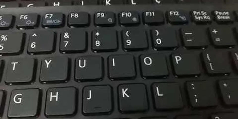 Cách chỉnh bàn phím Laptop Vaio
