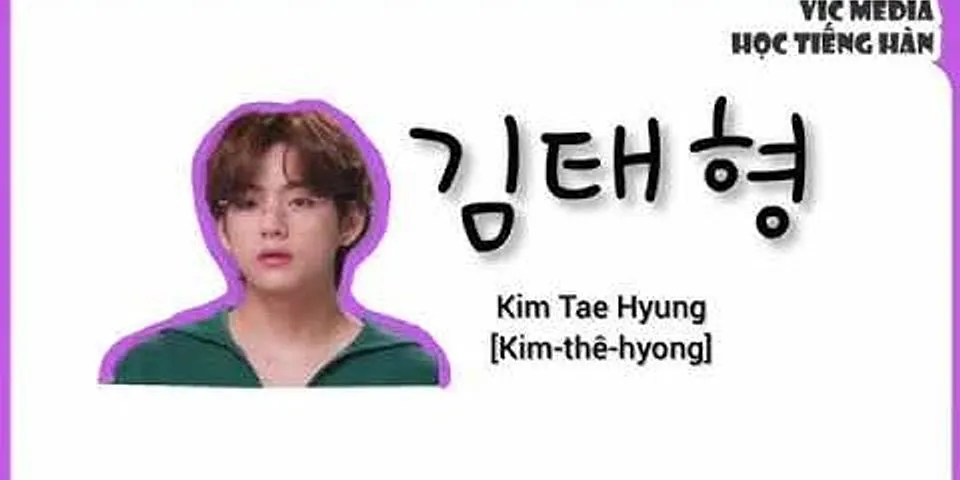 Cách đọc tên tiếng Hàn của BTS
