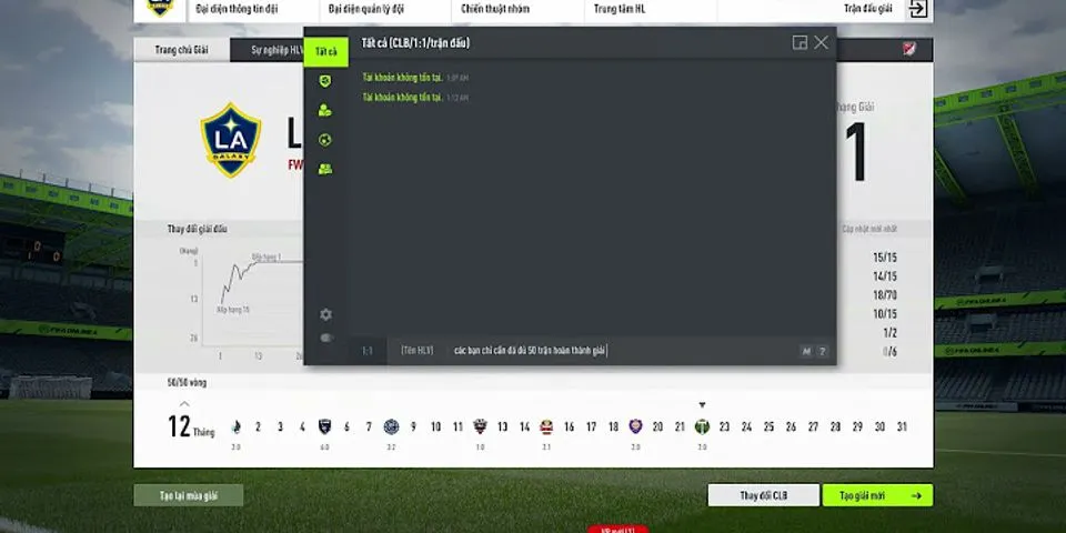 Cách đổi đội bóng trong FIFA Online 4 mới nhất