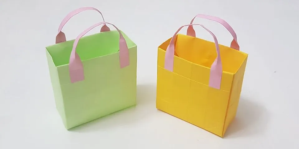 cách làm túi xách bằng giấy bìa cứng