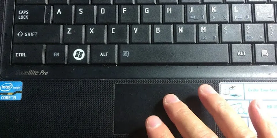 Cách khóa chuột laptop vaio