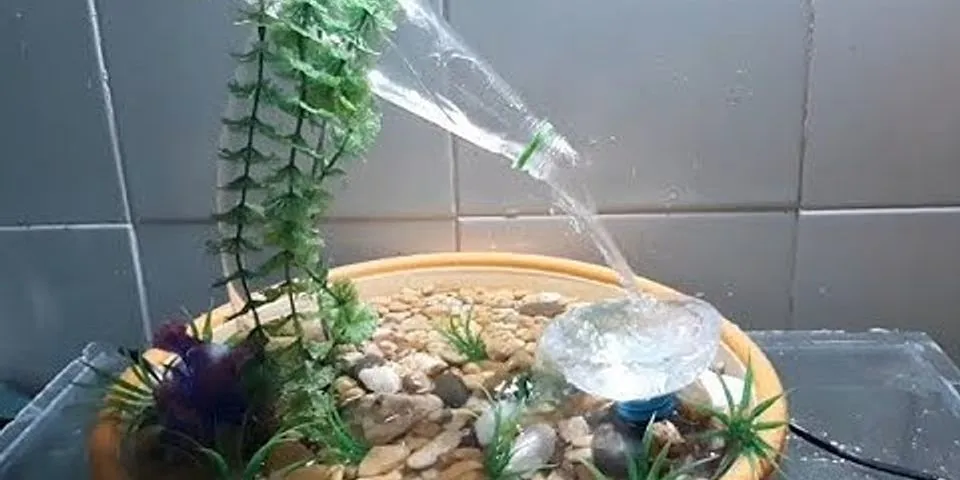 cách làm thác nước bằng ống nhựa