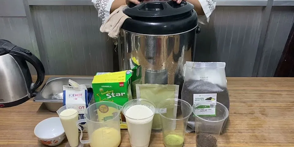 Cách làm trà sữa matcha kinh doanh