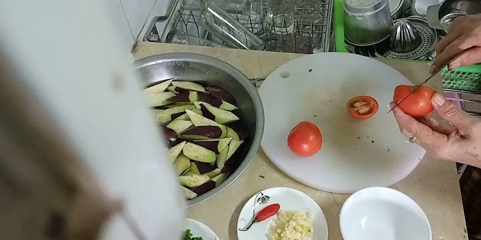 cách nấu cà tím xào