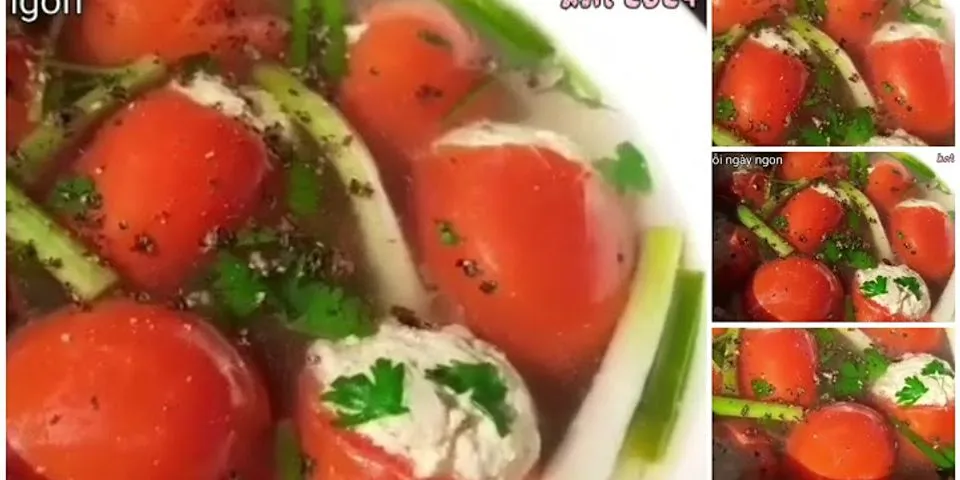 Cách nấu canh cà chua với cà