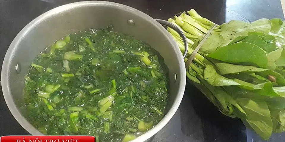 Cách nấu canh rau cải xanh