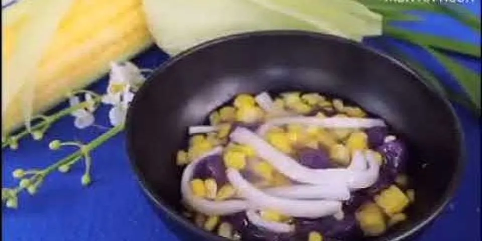 Cách nấu chè bắp khoai lang