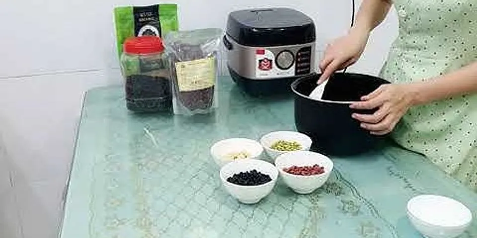 Cách nấu cơm gạo lứt đậu đen
