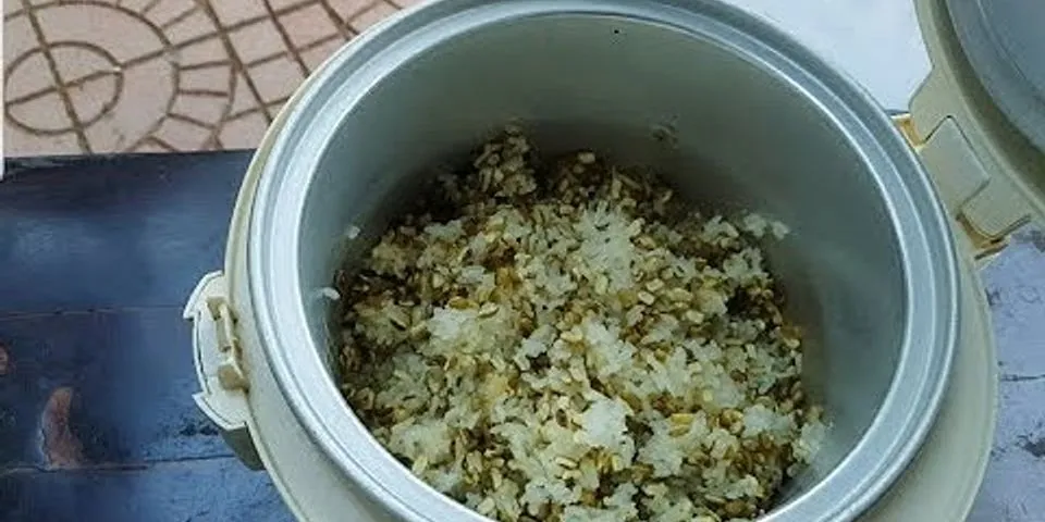 Cách nấu cơm nếp đậu phộng