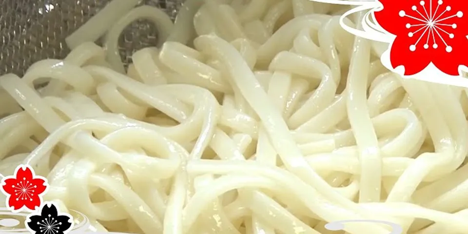Cách nấu mì udon khô