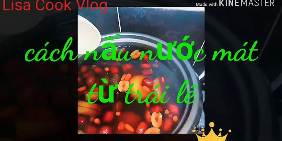 Cách nấu nước quả lê