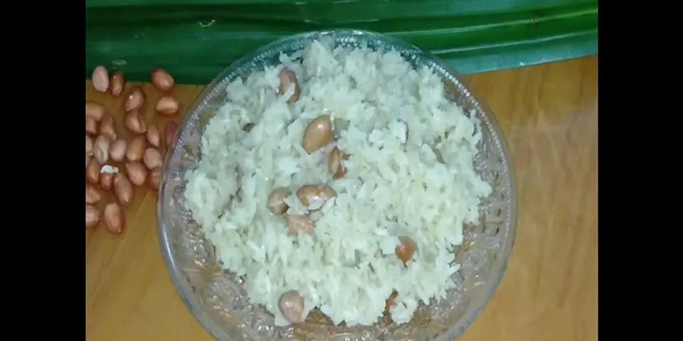 Cách nấu xôi đậu phộng la dứa