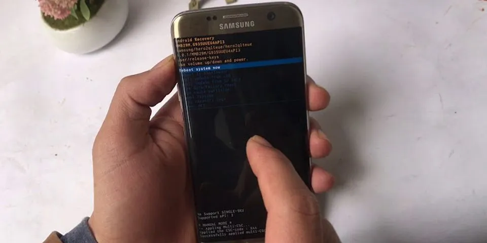 Cách reset bộ nhớ Samsung