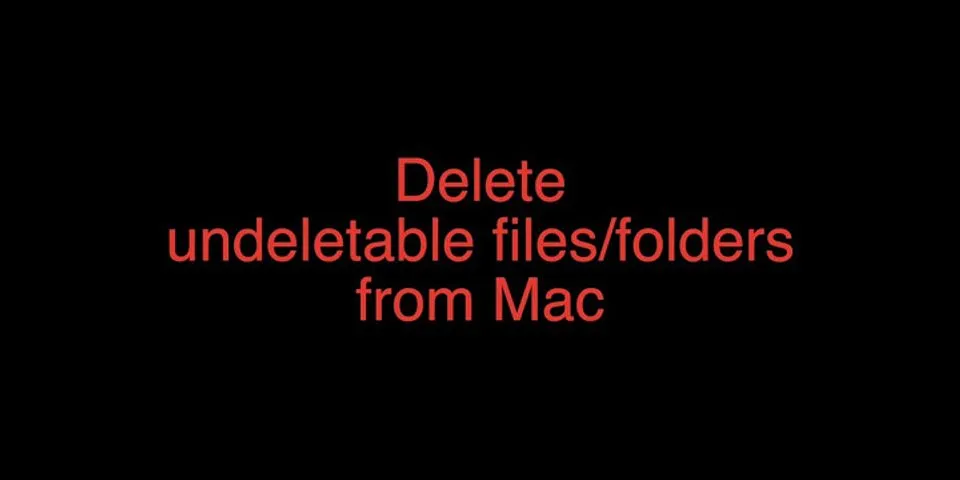 Can t delete file from desktop Mac