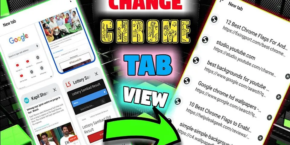 Chrome preview tabs Android