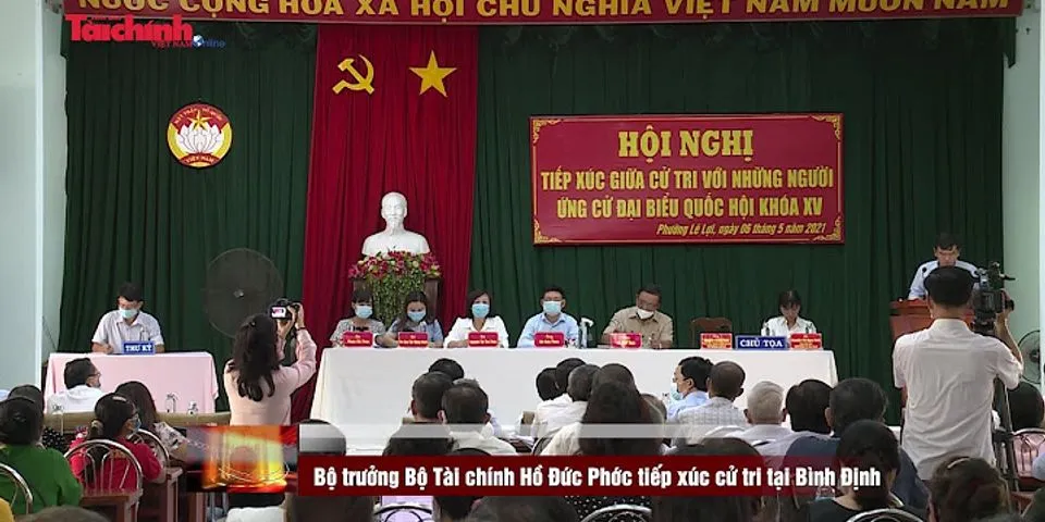Danh sách ứng cử đại biểu HĐND tỉnh Bình Định