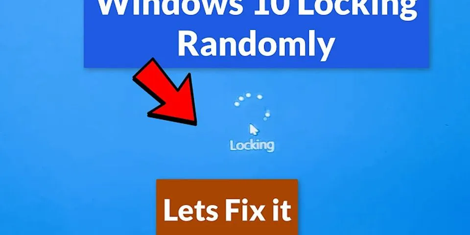 Dell laptop randomly locking