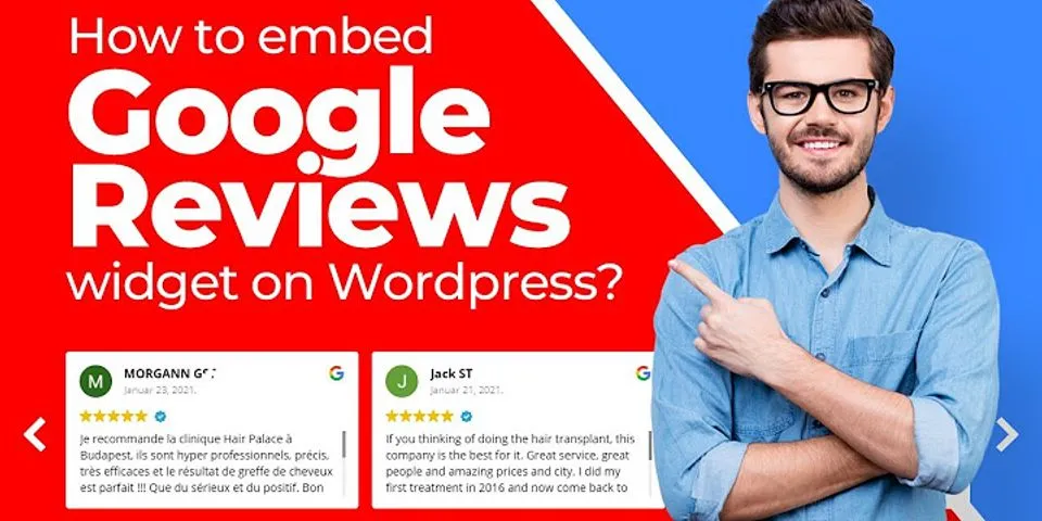 Google reviews widget for website