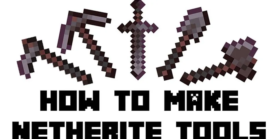 How to craft netherite pickaxe
