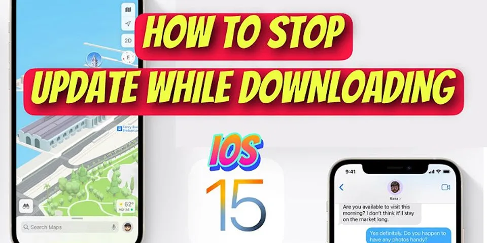 How to stop iOS 14 update in progress