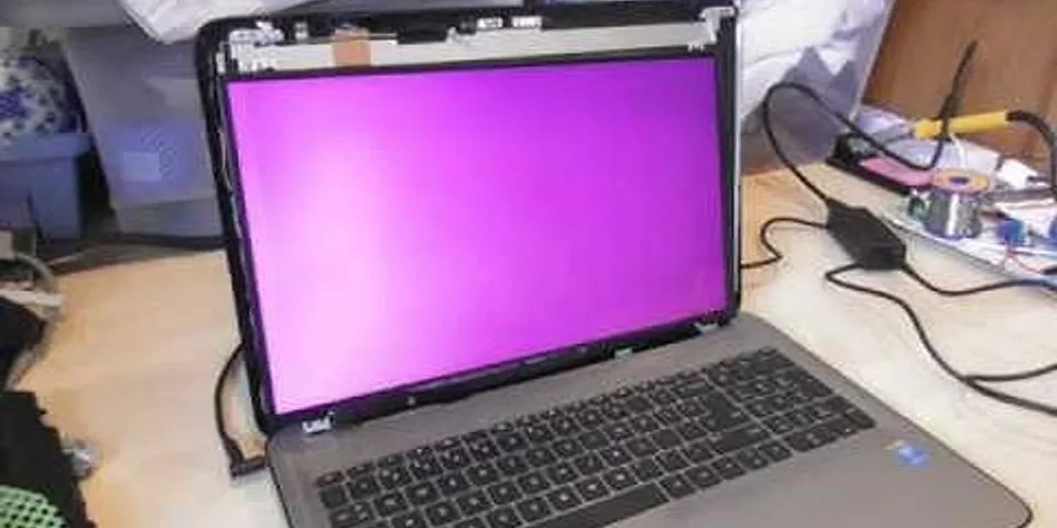 HP laptop pink screen