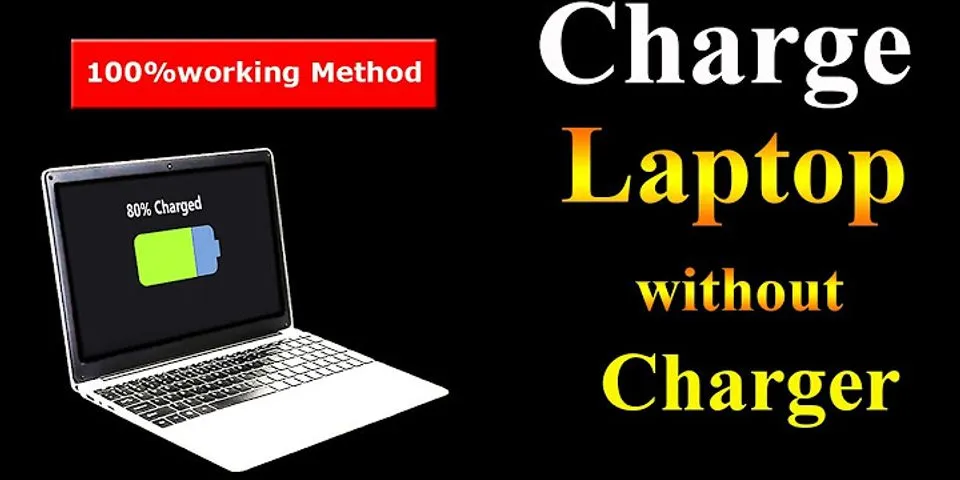 Is there another way to charge a laptop?
