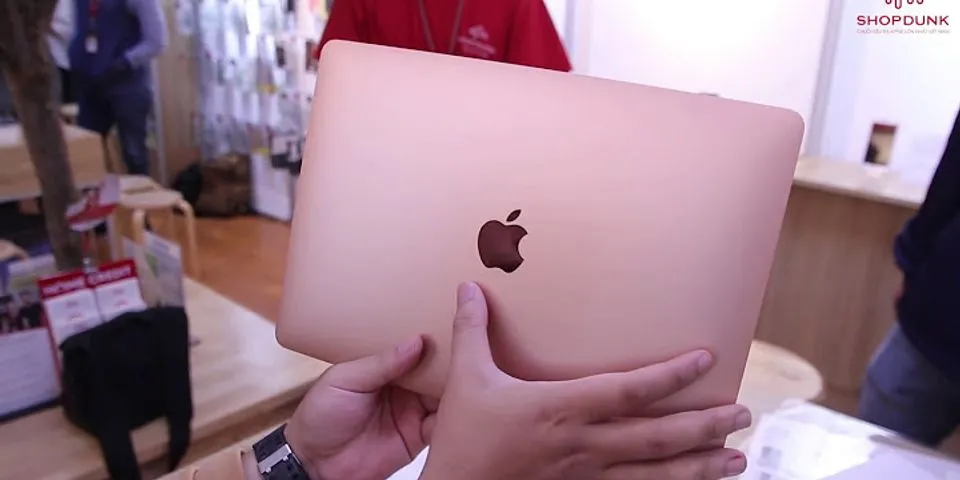 Laptop Apple màu hồng 2020