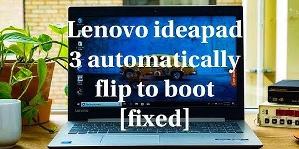 Laptop automatically turns on when lid is opened lenovo