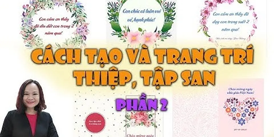 Những hình ảnh trang trí tập san