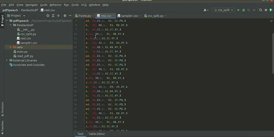 Python list with multiple rows
