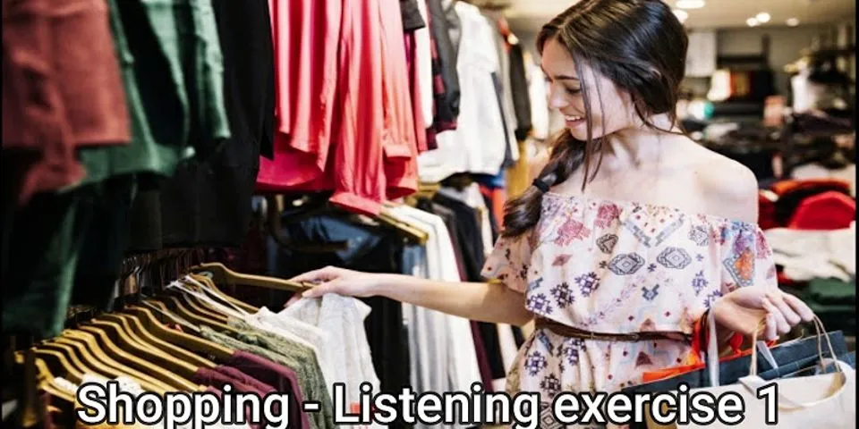 Shopping listening worksheets