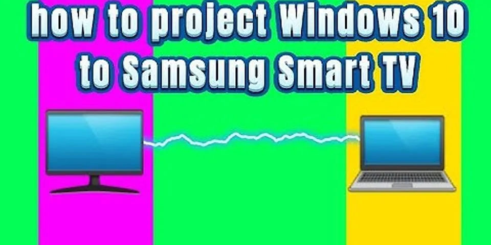 Stream dell laptop to Samsung smart TV
