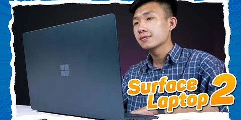 Surface Laptop 2 feet