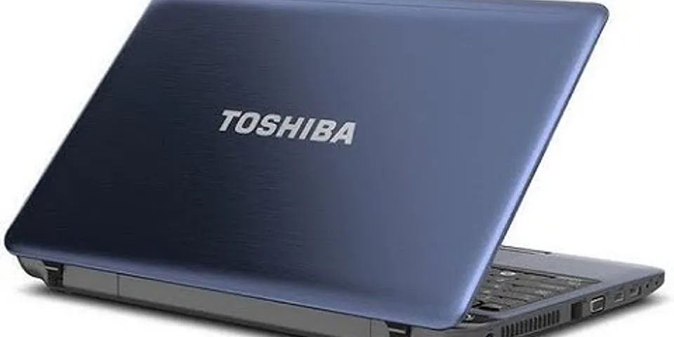 Toshiba laptop 2009