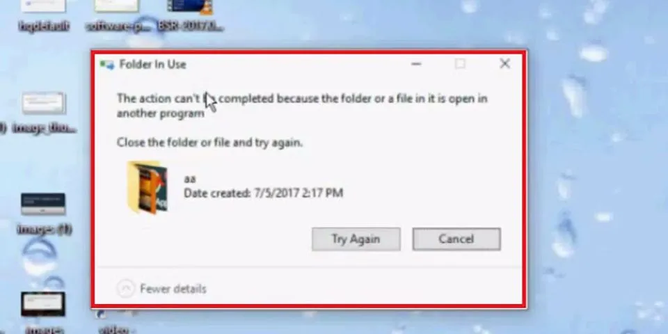 Why cant I delete a file from my desktop?