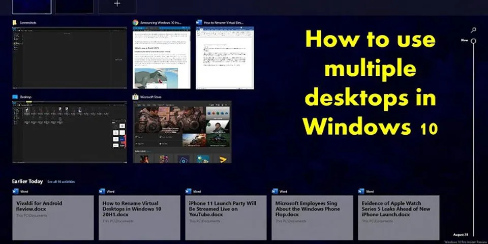Windows 10 multiple desktops different icons reddit