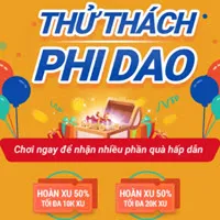 Game thử thách phi dao trên Shopee