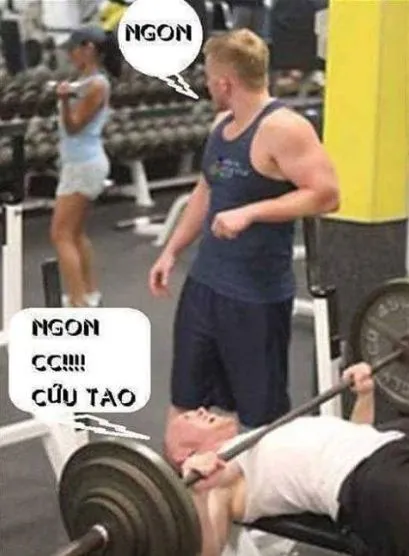 Ảnh hài tập gym