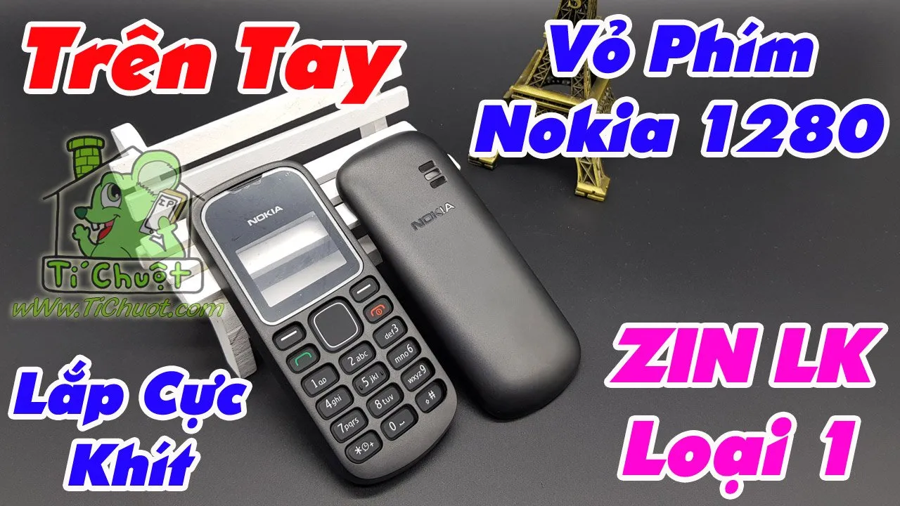 Trên Tay Vỏ Phím & Khung Sườn Nokia 1280 Hàng ZIN Linh Kiện loại 1 lắp cực khít