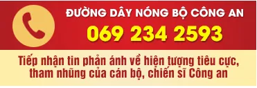 Đường dây nóng Bộ Công an